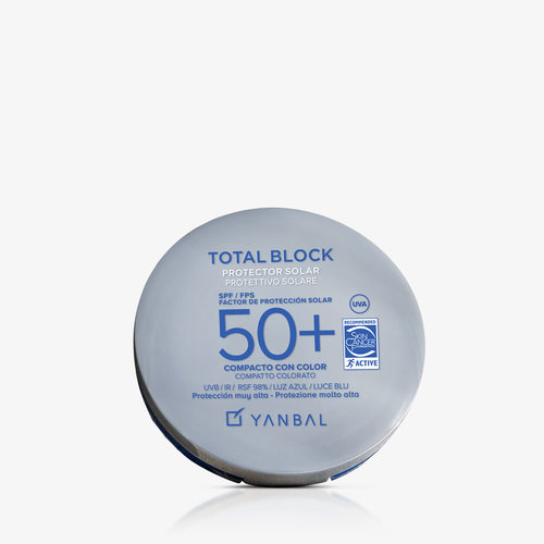 Protector solar compacto Total Block SPF50+ Beige claro