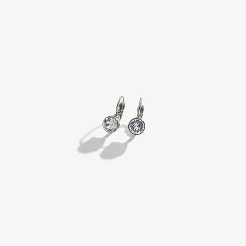 Platinum hanging earrings